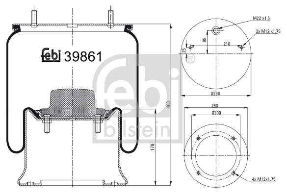 Bellow, air suspension